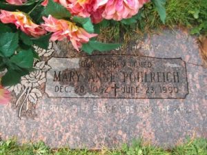 Mary Ann Pohlreich's Grave