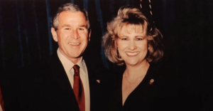 Kathy Augustine & President Bush