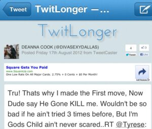 Deanna's tweet