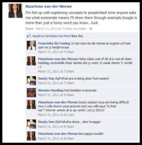 Marteens Van Der Merwe's Facebook