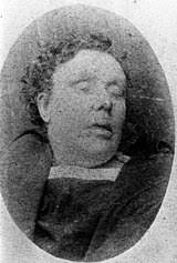 Mortuary Photo of Annie Chapman